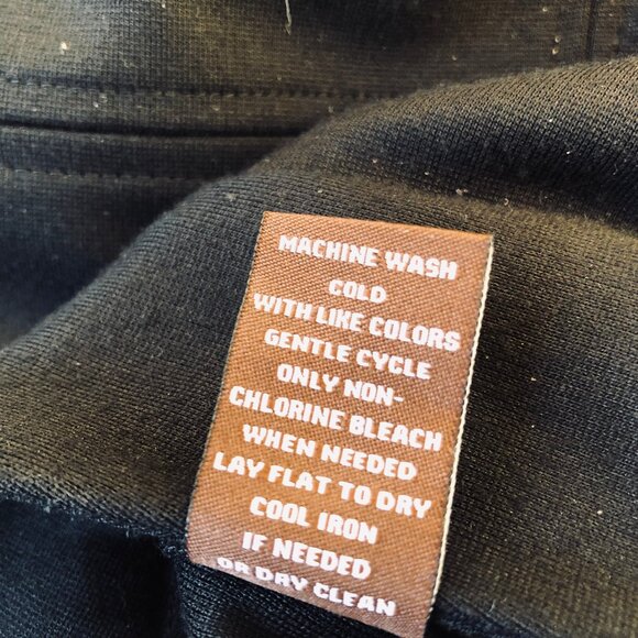 Adrienne Vittadini Studio Black Skirt Knee Length Stitched Pattern - Picture 9 of 13